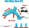 40W Glue Gun,Hot Glue Gun with 30 Glue Sticks Glue Gun and Sticks Set, Hot Glue Gun for Home Repair Crafting DIY Arts